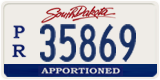 South Dakota, Apportioned (P/R 12345)