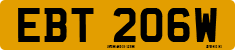 License plate of the United Kingdom, 1963 year system