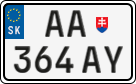 License plate of Slovakia, Motorcycles