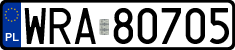 License plates of Poland, Regular car plates