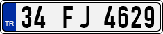 License plate of Turkey, Regular plates