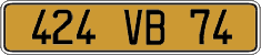 French license plate, FNI