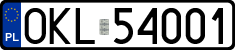 License plates of Poland, Regular car plates