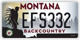 Montana, Specialty plates (ABC123)