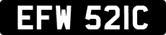 License plate of the United Kingdom, 1963 year system