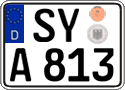 German license plate, Regular plates