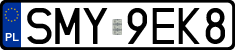 License plates of Poland, Regular car plates