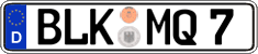 German license plate, Regular plates