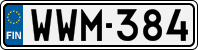 License plate of Finland, Cars