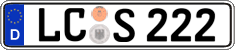 German license plate, Regular plates