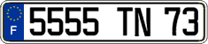 French license plate, FNI