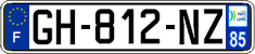 French license plate, SIV (ordinary)