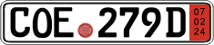 German license plate, Export transit plates