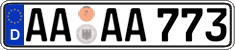 German license plate, Regular plates