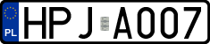License plates of Poland, Authorities