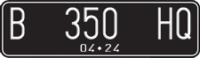 License plate of Indonesia, Regular plates