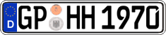 German license plate, Regular plates