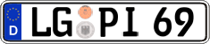 German license plate, Regular plates