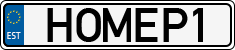 License plate of Estonia, Vanity Plates