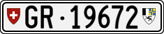 License plate of Switzerland, Cars