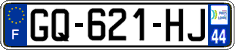 French license plate, SIV (ordinary)
