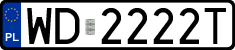 License plates of Poland, Regular car plates
