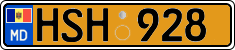 License plate of Moldova, Public transport (2015)