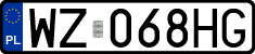 License plates of Poland, Regular car plates