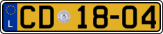 License plate of Luxembourg, Diplomatic