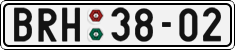 License plate of the Czech Republic, Cars (1960)