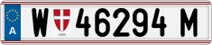 License plate of Austria, Regular plates