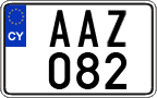 License plate of Cyprus, Regular plates