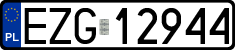 License plates of Poland, Regular car plates