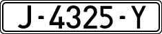 License plates of Spain, 1971 year series