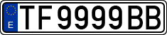 License plates of Spain, 1971 year series