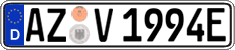 German license plate, Electric vehicles