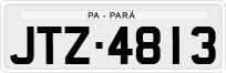 License plate of Brazil, Private owners (1990)