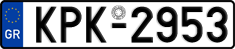 License plate of Greece, Cars