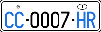 License plate of Italy, Diplomatic