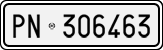 License plate of Italy, Cars (1927 year series)