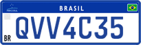 License plate of Brazil, Authorities (Mercosul)