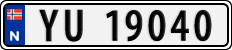 License plate of Norway, Cars