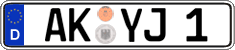 German license plate, Regular plates