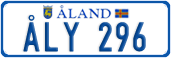License plate of Åland, Cars (ÅLA 1234)