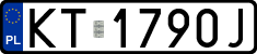 License plates of Poland, Regular car plates