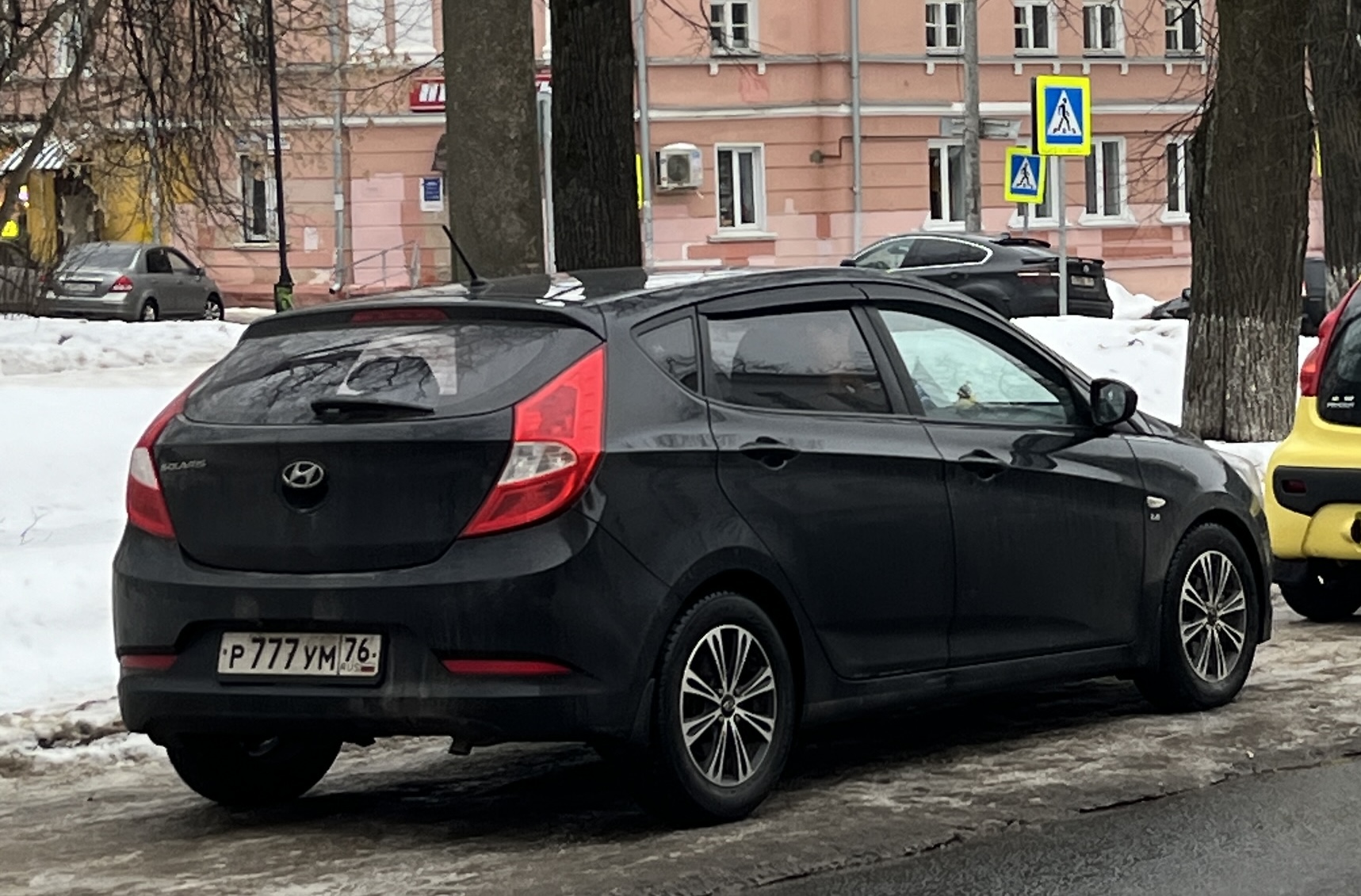 р 777 ум 76, Hyundai Solaris 1st gen Hatchback (RB), facelift, 2014–2017