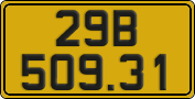 License plate of Vietnam, Commercial vehicles