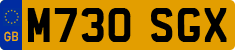 License plate of the United Kingdom, 1983 year system