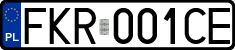 License plates of Poland, Regular car plates
