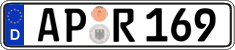 German license plate, Regular plates